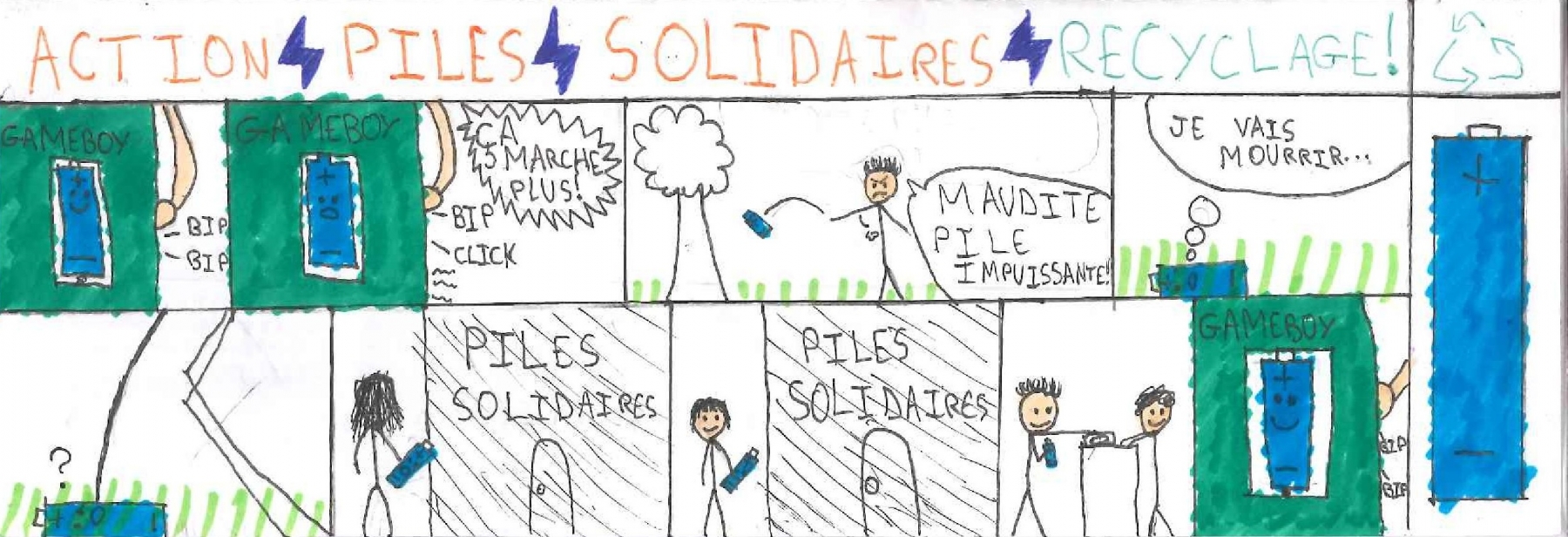 piles solidaires - marque page - Alexandre
